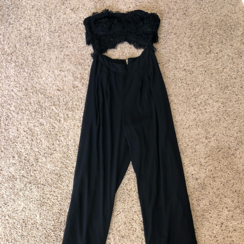 Strapless romper